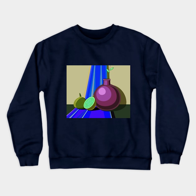 Bright still life with exotic fruit Crewneck Sweatshirt by Gerchek